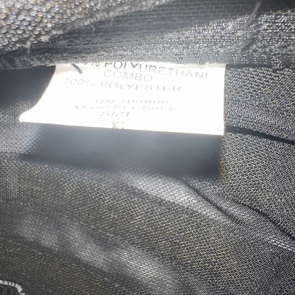 #A298  For Her NYC  BLACK Y2K  Glam Rock vegan Leather Jacket Rhinestones NWT XL - Picture 6 of 10